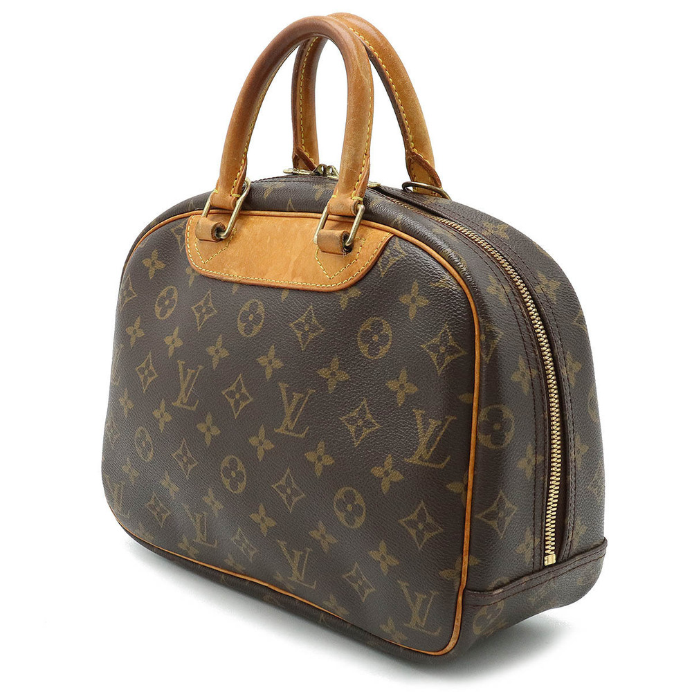 Louis Vuitton Trouville Handbag Monogram Boston Brown